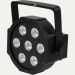 LED par can lighting fixture for stage wash, uplighting and party lighting