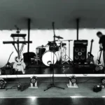 LED par can lights used for live music stage lighting and performance setups