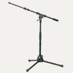 microphone stand with boom arm for stage, studio and event hire