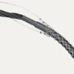 Heavy-duty multicore XLR cable with protective sleeve and strain relief for stage use