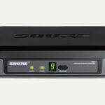 wireless microphone receiver unit for PA system setup