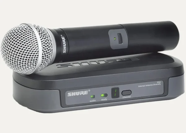 shure pg58 wireless microphone system with receiver